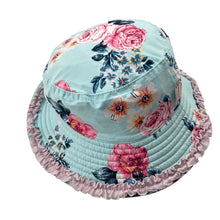 Load image into Gallery viewer, Girls SEAFOLLY, reversible floral / pink swim hat, FUC, size 2-4,  