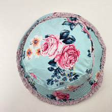 Load image into Gallery viewer, Girls SEAFOLLY, reversible floral / pink swim hat, FUC, size 2-4,  