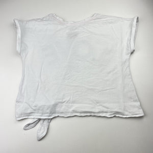 Girls Calvin Klein Jeans, cotton tee / top, sequins, FUC, size 8-10,  