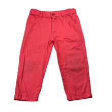 Load image into Gallery viewer, Girls Purebaby, organic cotton pants, adjustable, inside leg: 26.5cm, GUC, size 1,  