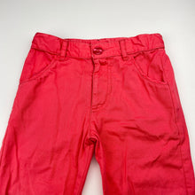 Load image into Gallery viewer, Girls Purebaby, organic cotton pants, adjustable, inside leg: 26.5cm, GUC, size 1,  