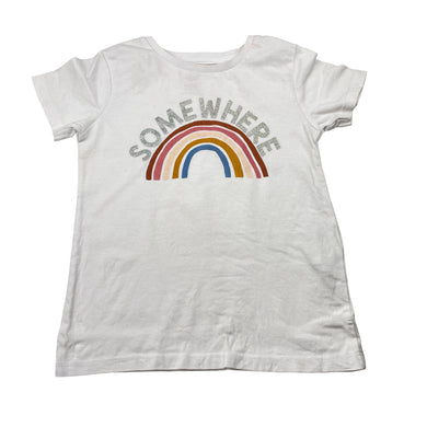 Girls Cotton On, cotton tee / top (discolouration at neck), FUC, size 3,  