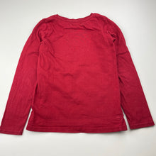 Load image into Gallery viewer, Girls DAVID JONES, cotton long sleeve top, sequin star, FUC, size 6-7,  