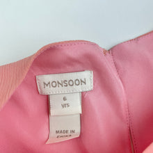 Load image into Gallery viewer, Girls MONSOON, lined lightweight party dress, GUC, size 6, L: 60cm