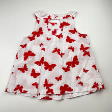 Load image into Gallery viewer, Girls JANIE and JACK, lightweight cotton summer top, butterflies, EUC, size 5,  