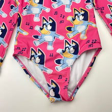 Load image into Gallery viewer, Girls BLUEY, long sleeve swim one-piece (pilling), FUC, size 5,  
