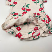 Load image into Gallery viewer, Girls BONDS, stretchy floral romper dress, GUC, size 00,  