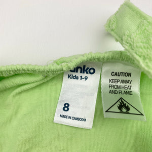 Girls Anko, green summer playsuit, seashells, EUC, size 8,  