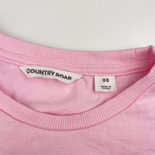Load image into Gallery viewer, Girls Country Road, pink cotton tee / top, sequins, GUC, size 8,  