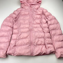 Load image into Gallery viewer, Girls UNIQLO, pink puffer jacket / coat, FUC, size 10,  