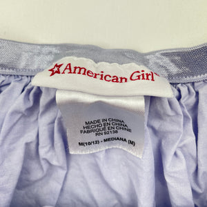 Girls American Girl, lightweight cotton & sequin skirt, elasticated, L:35cm, EUC, size 10-12,  