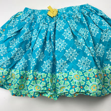 Load image into Gallery viewer, Girls Disney, lined cotton skirt, elasticated, L:33cm, EUC, size 7-8,  