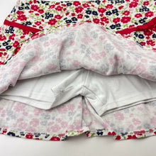 Load image into Gallery viewer, Girls GYMBOREE, floral cotton skirt, built-in shorts, elasticated, GUC, size 6,  