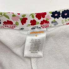 Load image into Gallery viewer, Girls GYMBOREE, floral cotton skirt, built-in shorts, elasticated, GUC, size 6,  