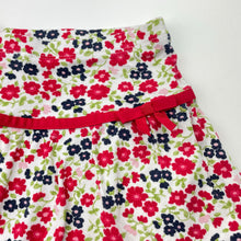 Load image into Gallery viewer, Girls GYMBOREE, floral cotton skirt, built-in shorts, elasticated, GUC, size 6,  
