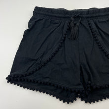 Load image into Gallery viewer, Girls Anko, black cotton shorts, elasticated, GUC, size 10,  