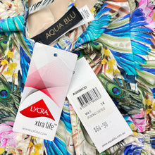 Load image into Gallery viewer, Girls AQUA BLU, colourful swim one-piece, NEW, size 14,  