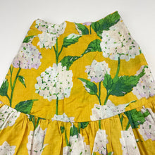 Load image into Gallery viewer, Girls Bella + Lace, hand made, lightweight floral cotton skirt, elasticated, L:45cm, EUC, size 3,  