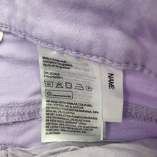 Load image into Gallery viewer, Girls H&amp;M, purple stretch cotton shorts, adjustable, EUC, size 13,  