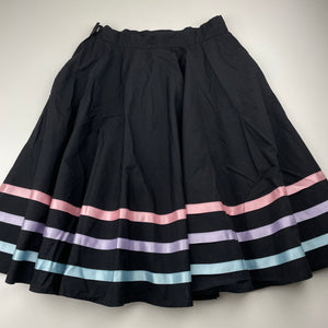 Girls BLOCH, full circle character skirt, pastel ribbons, adjustable, GUC, size 6-8,  