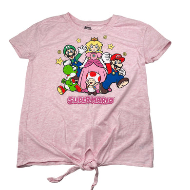 Girls Nintendo, SUPER MARIO tie front tee / top, EUC, size 12,  