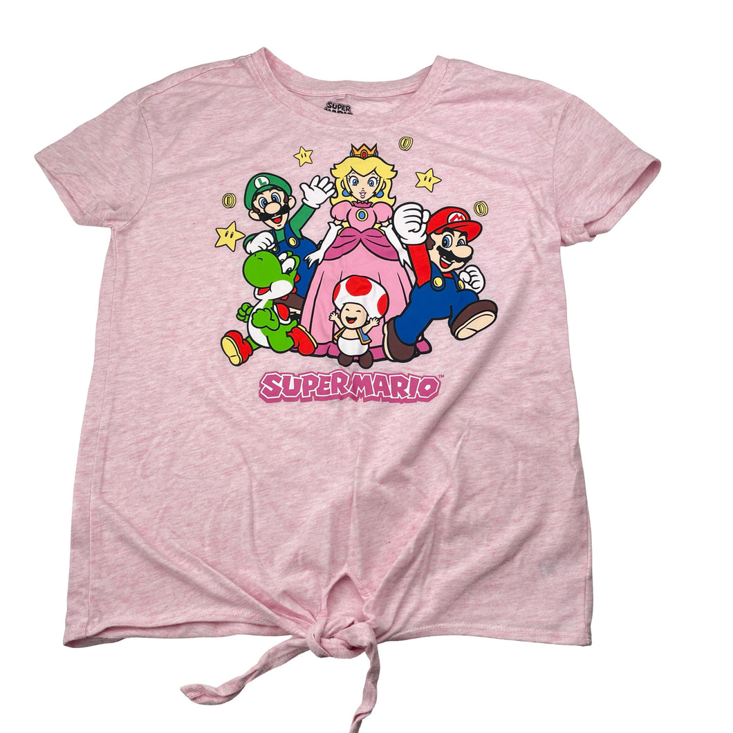 Girls Nintendo, SUPER MARIO tie front tee / top, EUC, size 12,  