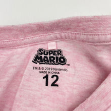 Load image into Gallery viewer, Girls Nintendo, SUPER MARIO tie front tee / top, EUC, size 12,  