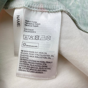 Girls H&M, lightweight tee / top, rabbit (light marks at neck), FUC, size 7-8,  