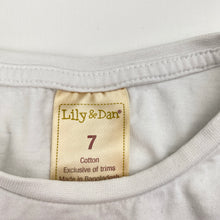 Load image into Gallery viewer, Girls Lily &amp; Dan, soft feel cotton long sleeve top, GUC, size 7,  