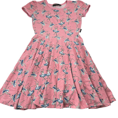 Girls ROCK YOUR KID, stretchy waisted dress, ballerinas (wash fade), FUC, size 8, L: 64cm