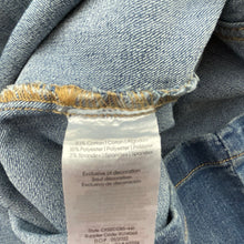 Load image into Gallery viewer, Girls Calvin Klein Jeans, stretchy denim overalls dress / pinafore, NEW, size 8-10, L: 73cm