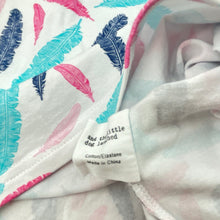 Load image into Gallery viewer, Girls the little dog laughed, stretchy casual dress, feathers, EUC, size 4-5, L: 53cm