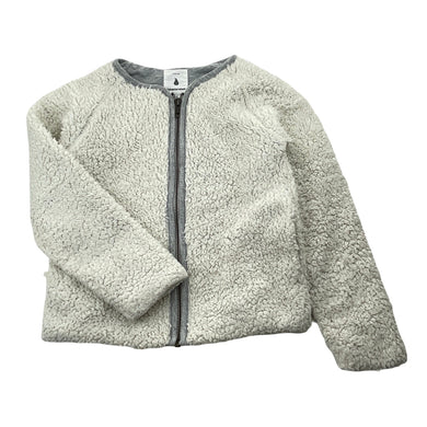 Girls Country Road, cotton-lined fleece zip-up jacket / sweater, FUC, size 6-7,  