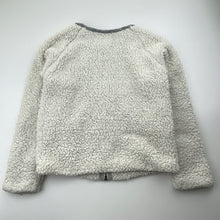 Load image into Gallery viewer, Girls Country Road, cotton-lined fleece zip-up jacket / sweater, FUC, size 6-7,  