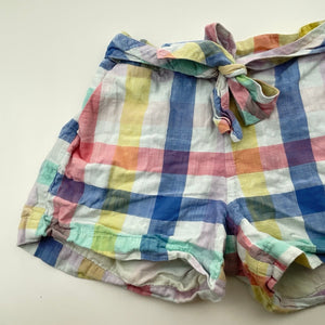 Girls Seed, lined lightweight cotton shorts, elasticated, GUC, size 8,  