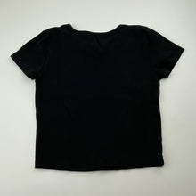 Load image into Gallery viewer, Girls Brilliant Basics, black ribbed stretchy tee / top, EUC, size 12,  