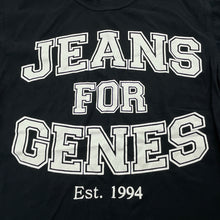 Load image into Gallery viewer, Unisex Jeans for Genes, navy cotton tee / top, EUC, size 8,  