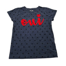 Load image into Gallery viewer, Girls Cotton On, blue marle tee / top, GUC, size 9,  