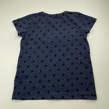 Load image into Gallery viewer, Girls Cotton On, blue marle tee / top, GUC, size 9,  