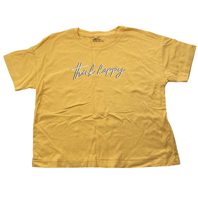 Girls Anko, yellow cotton tee / top, EUC, size 12,  