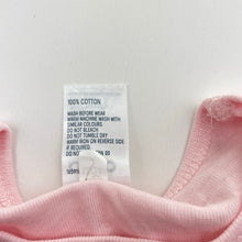 Load image into Gallery viewer, Girls Anko, pink cotton bodysuit / romper, GUC, size 0,  