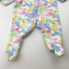 Load image into Gallery viewer, Girls Dymples, organic cotton zip coverall / romper, GUC, size 0000,  
