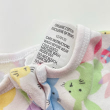 Load image into Gallery viewer, Girls Dymples, organic cotton zip coverall / romper, GUC, size 0000,  