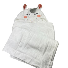 Load image into Gallery viewer, Girls Milkshake, cotton hooded bath wrap, unicorn, NEW, size 1-3,  
