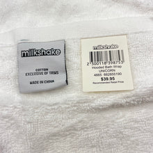 Load image into Gallery viewer, Girls Milkshake, cotton hooded bath wrap, unicorn, NEW, size 1-3,  