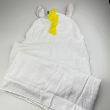 Load image into Gallery viewer, Girls Milkshake, cotton hooded bath wrap, unicorn, NEW, size 1-3,  