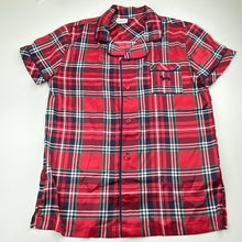 Load image into Gallery viewer, Girls Peter Alexander, red tartan Christmas pyjama top &amp; shorts, NEW, size 14,  
