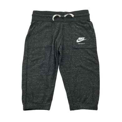 Girls Nike, organic cotton blend cropped pants, elasticated, Inside leg: 34.5cm, EUC, size 8-9,  