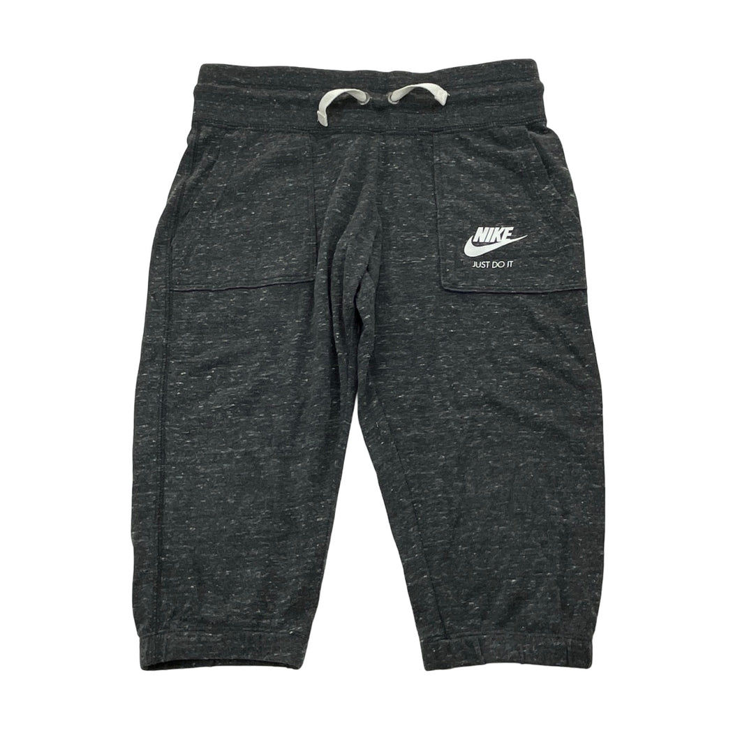 Girls Nike, organic cotton blend cropped pants, elasticated, Inside leg: 34.5cm, EUC, size 8-9,  