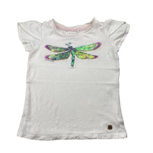 Load image into Gallery viewer, Girls Tutus &amp; Tambourines, viscose tee / top, sequin dragonfly, GUC, size 5,  